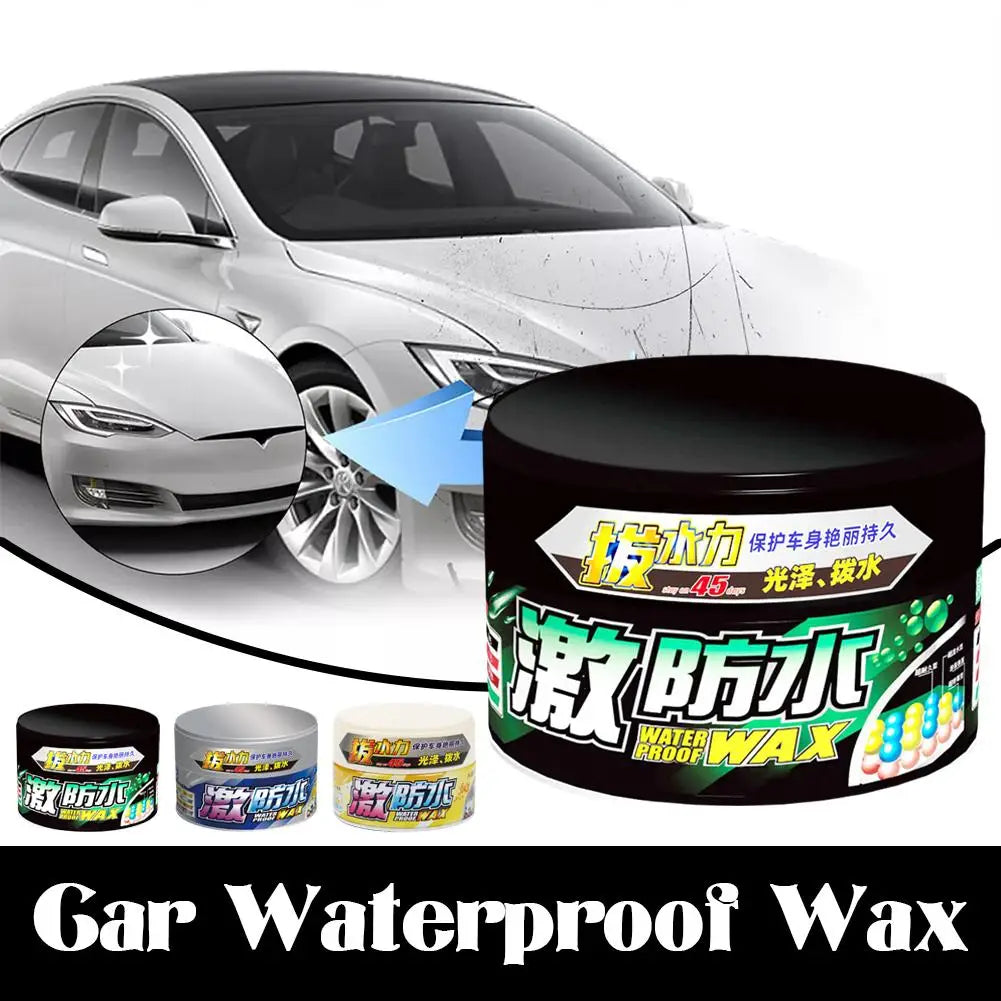 Soft 99 Waterproof Coated Solid Wax, Water Block Wax Wax Car Car Waterproof W65 Cleaning 300g Accessories T5X9