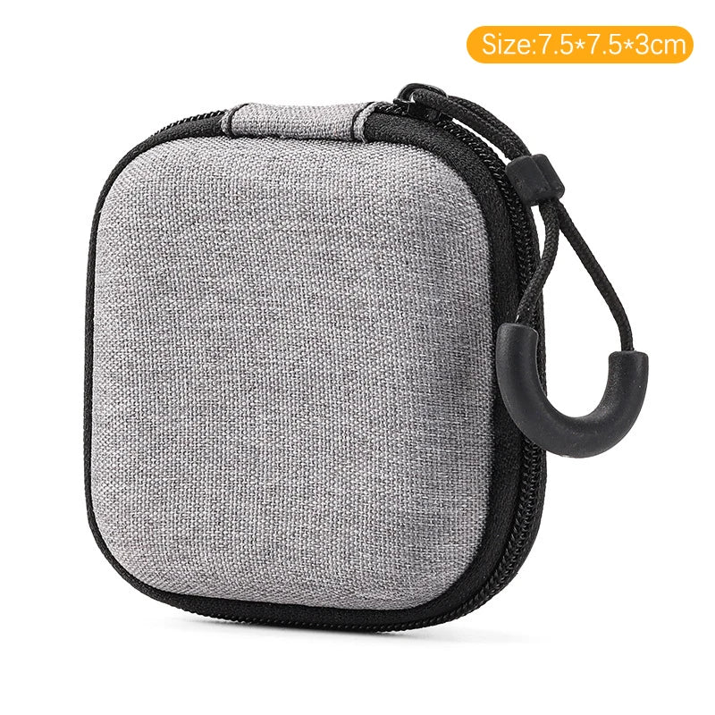 【C】Mini Data Cable Organizer Bag Waterproof Travel Organizer Bag Portable Mobile Phone Charger Protective Cases Earphone Bag