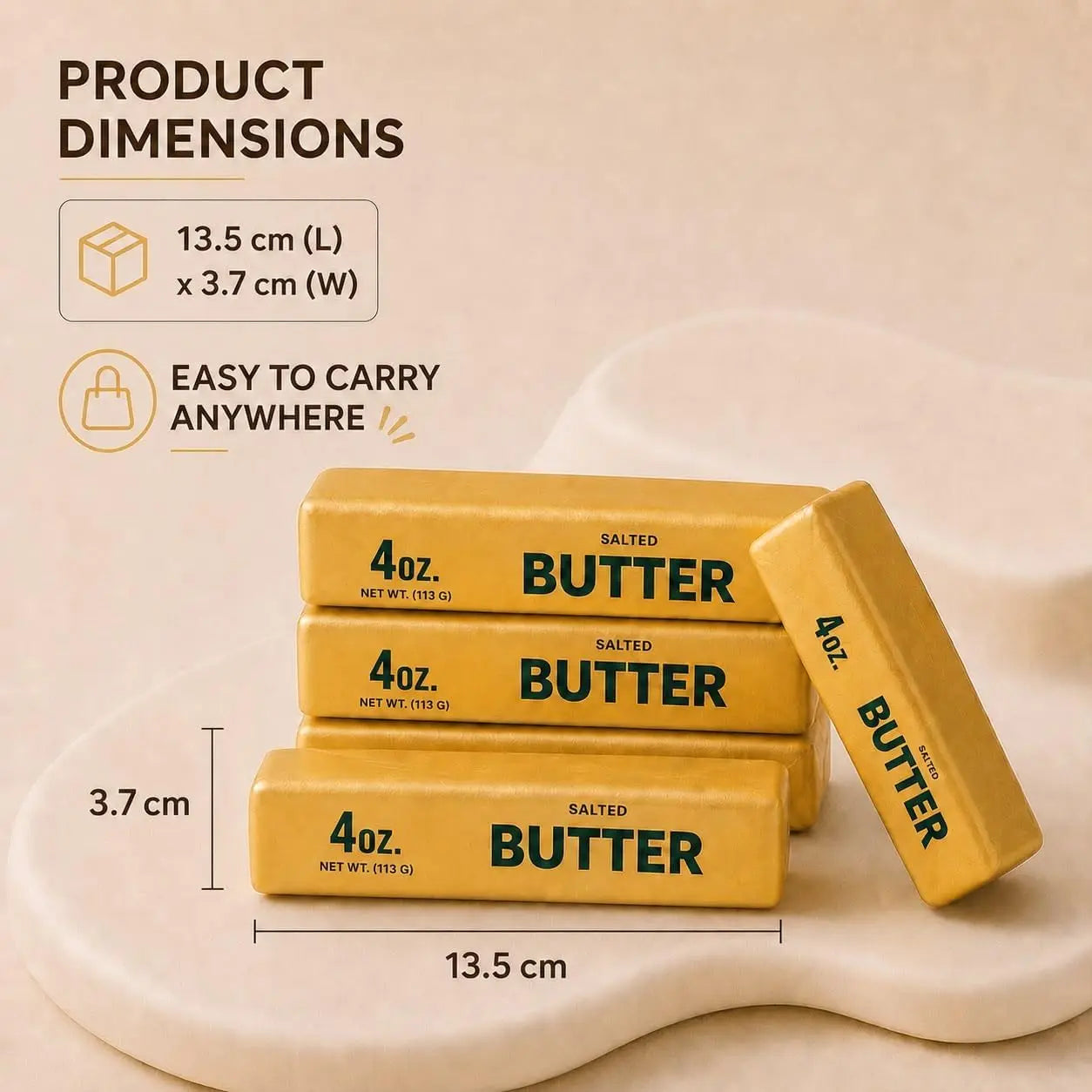 13.5cm Jumbo Golden Butter Squishy Fake Food Slow Rising Soft Squeeze Anti Stress Surprise Party Favor Goodie Bag Stuffer Gift