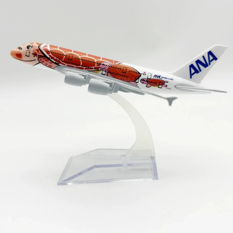 Emirates A380 Airplane Diecast Metal 1/400 Scale Aircraft 16CM Collectible Miniatures Model Planes Boys Toys Displays