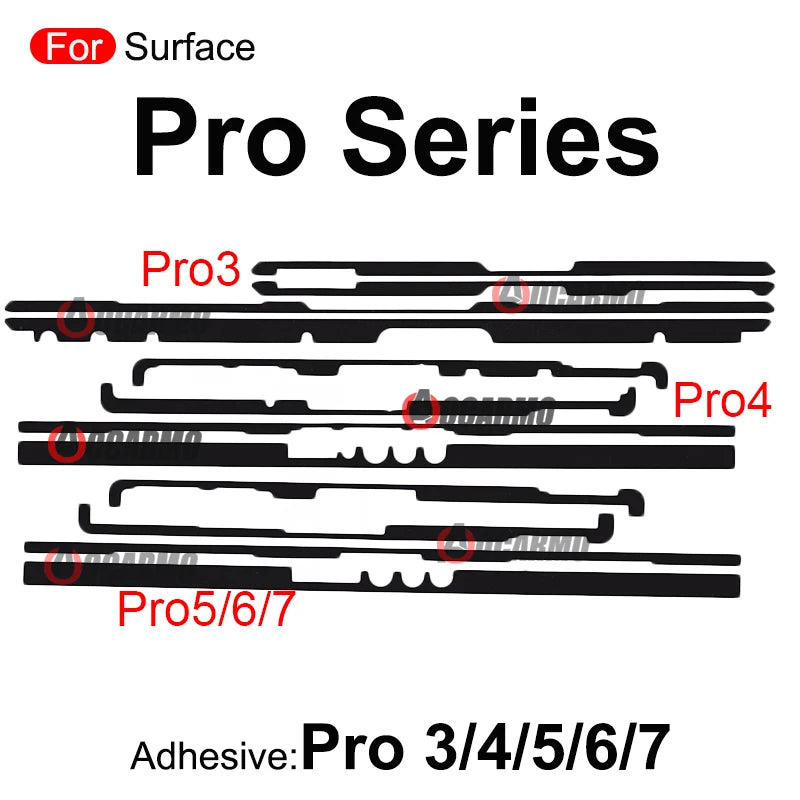 1Set Pro5 Pro9 Pro7 Adhesive For Microsoft Surface Pro 6 7 8 9 5 4 3 LCD Display Screen Frame Sticker Glue Tape