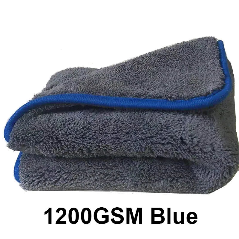 1200GSM Car Wash Microfiber Towel 40x40cm Car Cleaning Care Cloth Auto Towel One-Time Fast Drying for Car Wash Accessories