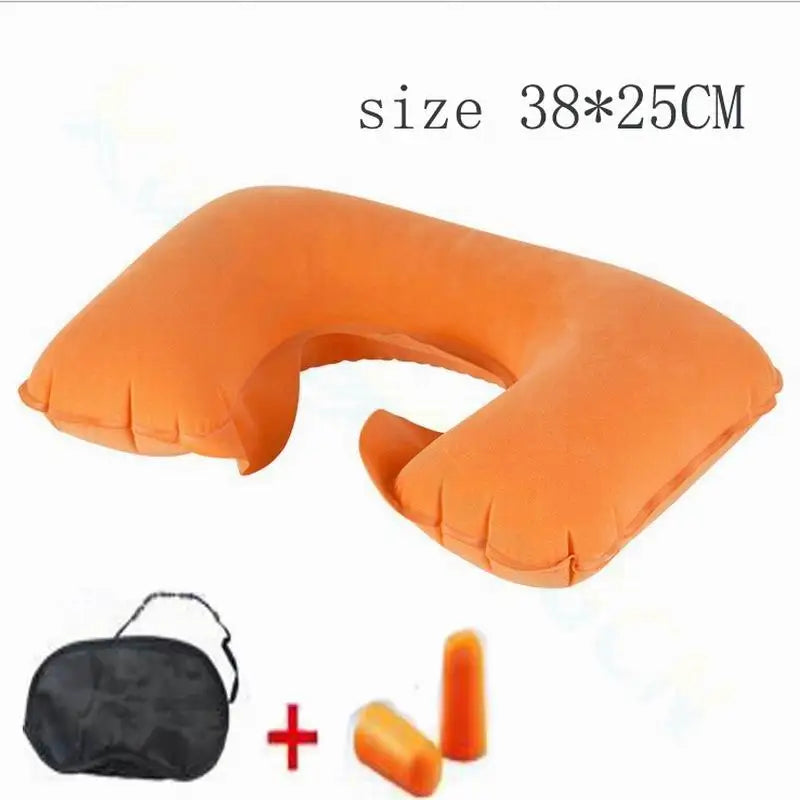 1pcs Functional Inflatable Neck Pillow Inflatable U Shaped Travel Pillow Car Head Neck Rest Air Cushion for Travel Neck Pillow