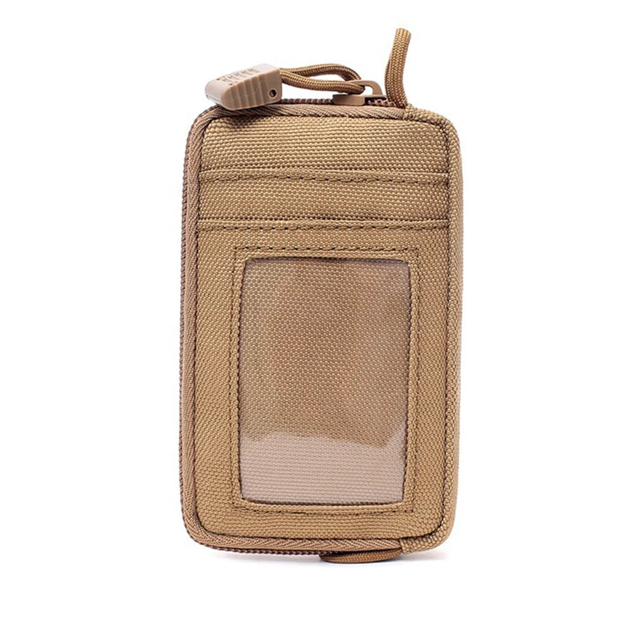 Waterproof Camping EDC Pouch Tactical Key Change Purse Wallet Travel Kit Coin Purse With Card Slots Pack Zippers Waist Bag