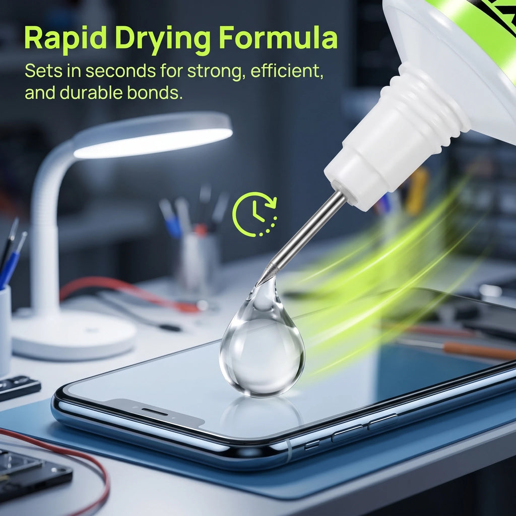 50ml B7000 Transparent Phone Repair Glue, Quick-Drying Waterproof Adhesive, Non-Yellowing, Multi-Purpose Repair, Extra Strong Waterproof Quick-Drying Resin Glue