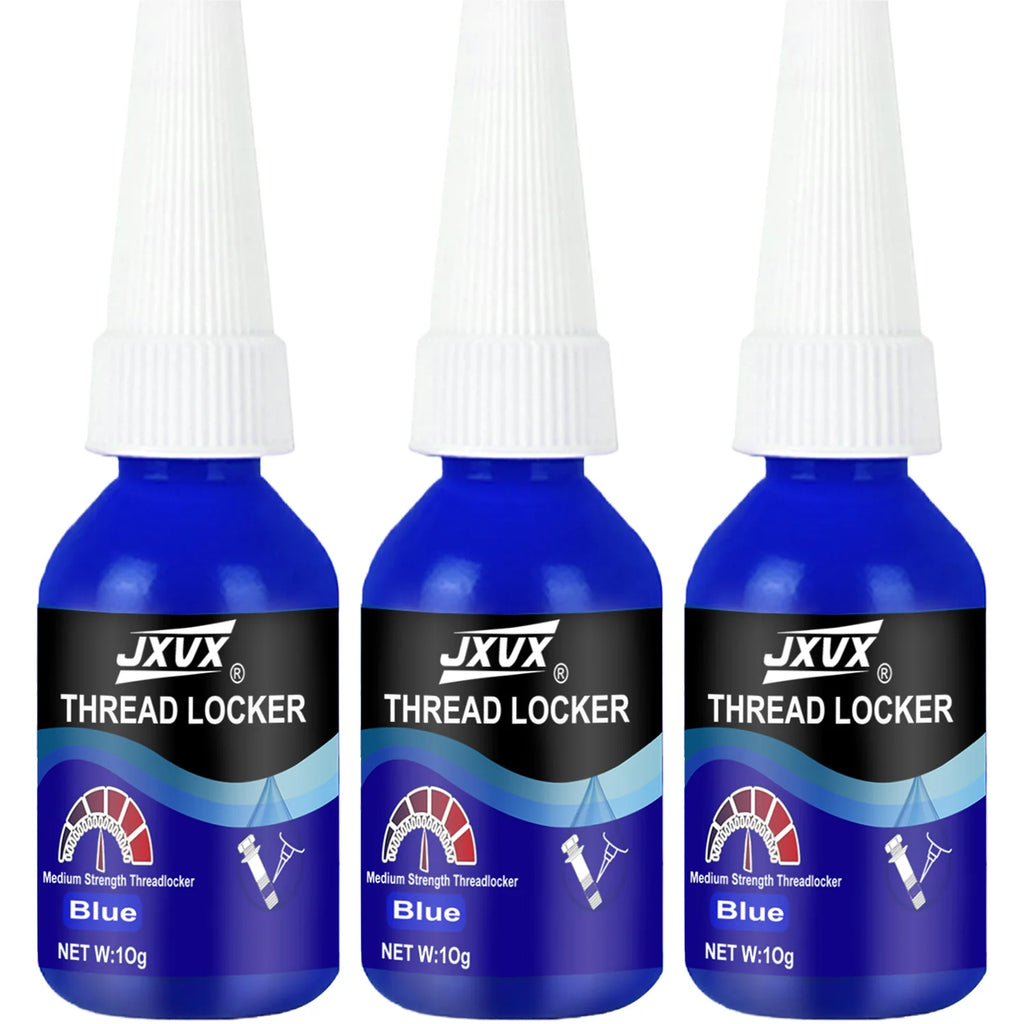 Threadlocker Blue/Red removable Universal Threadlocking compound Anaerobic adhesive Sealant For Bolts/Nuts/Fasteners - Prevents Loosening/Corrosion, oil-resistant, high-temperature resistant Assemblies.