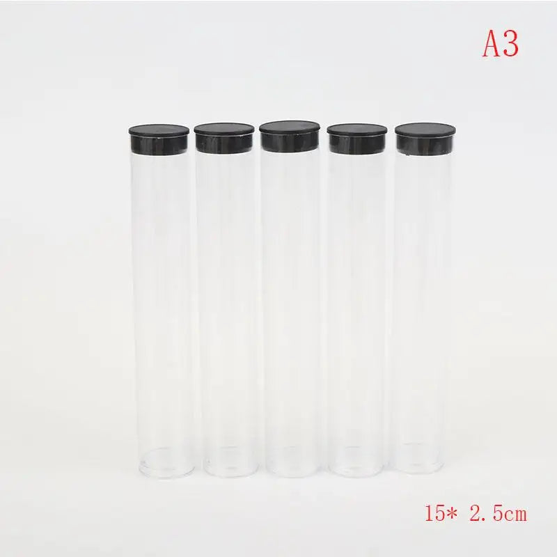 5 Pcs Clear Travel Toothbrush Case Storage Tubes With Lids Portable Toothbrush Holder For Travel/Camping/School/Home