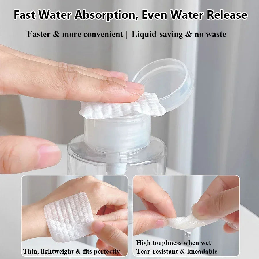 Lint-Free Nail Wipes 200 Count, Thick Durable Nail Cleaner Pads for Gel Polish Residue & Nail Surface Cleansing Manicure Tools