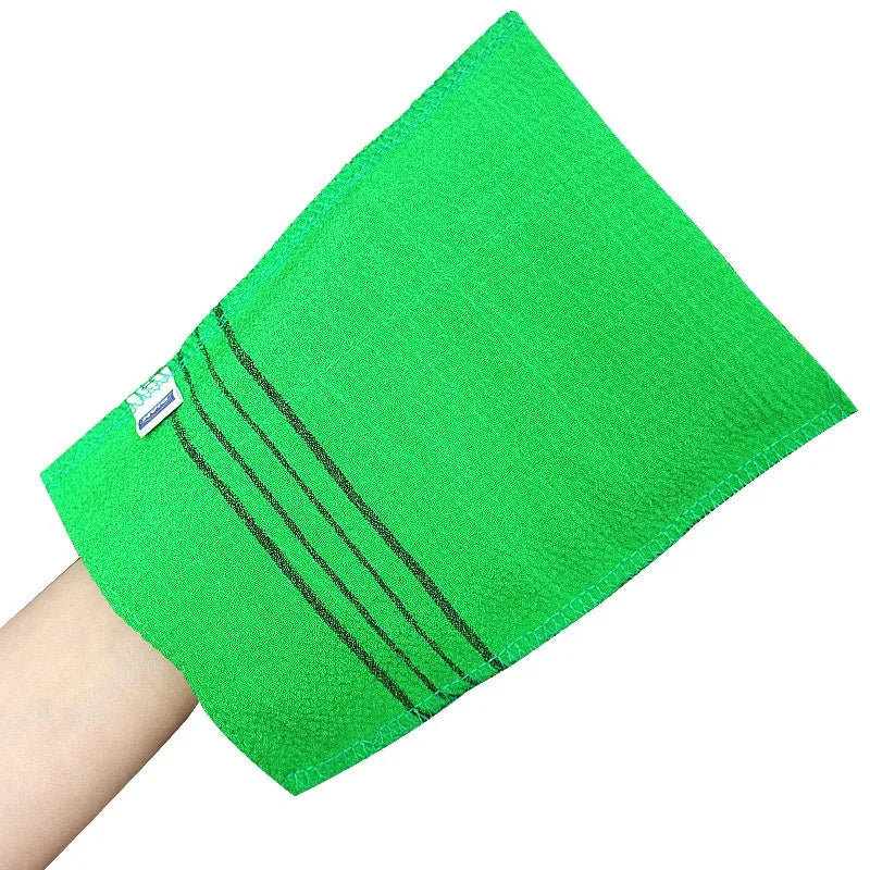 Exfoliating Bath Pad Towels Set Korean Italy Asian Exfoliating Bath Washcloth Body Scrub Shower Soft Polyester Cotton
