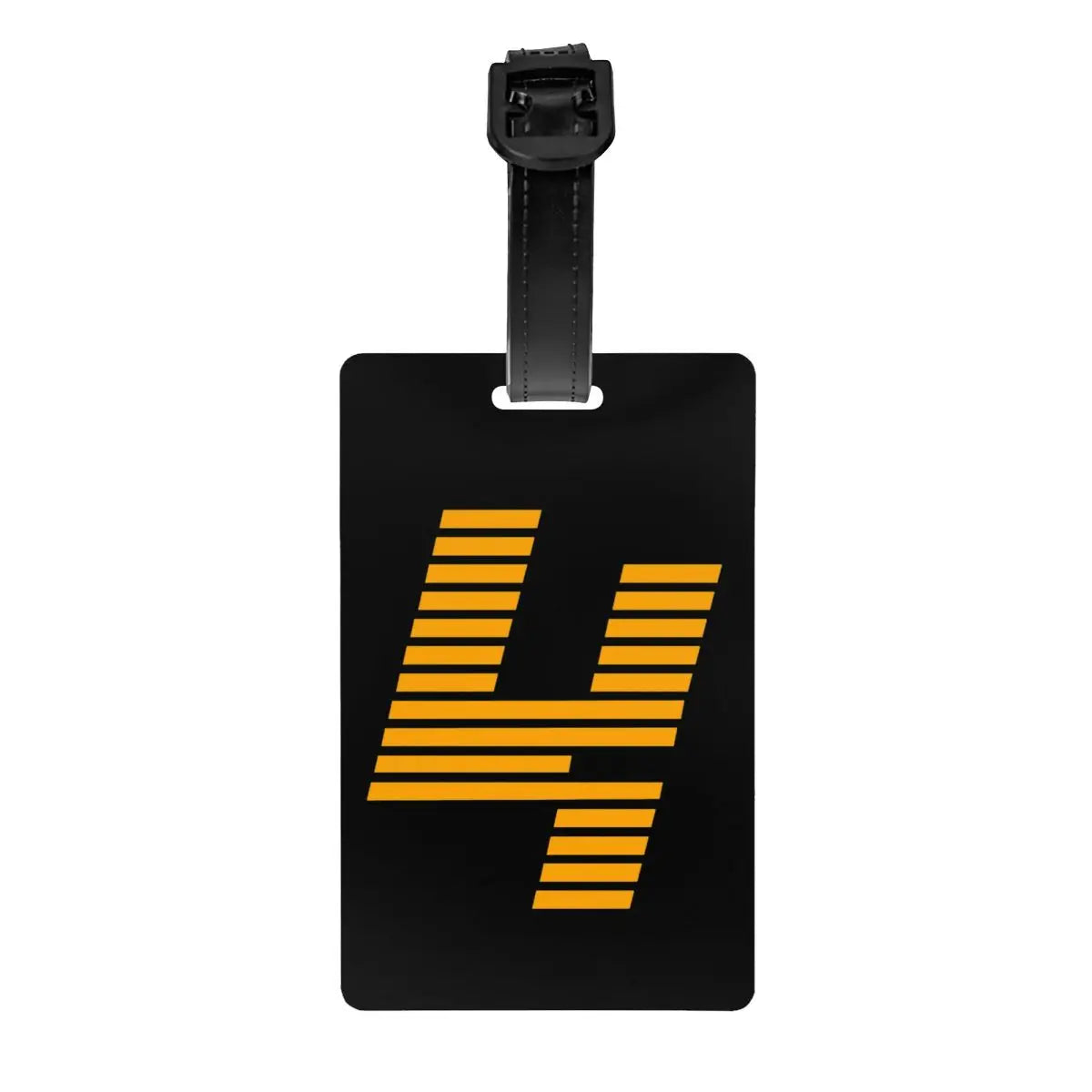 Custom L-Lando Norris Luggage Tag Privacy Protection Motorcycle Racing Baggage Tags Travel Bag Labels Suitcase