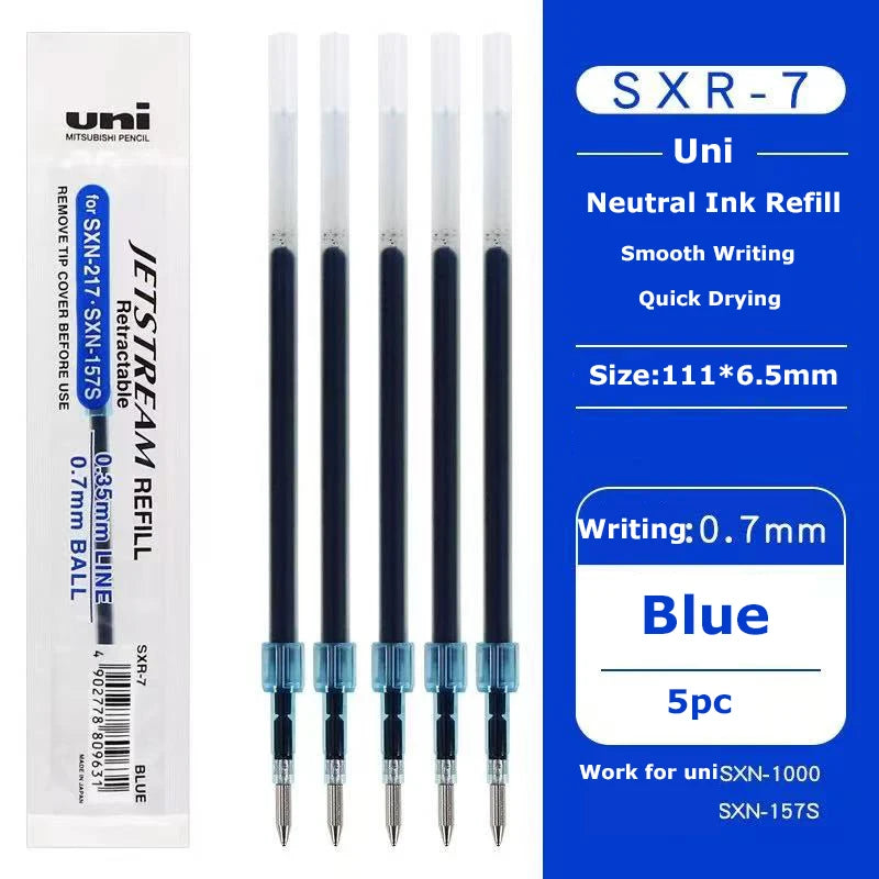 Uni Permanent Ballpoint Pen Jet Stream Anti-slip Cloudy Recycled Eco Shell Friction Super Smooth Ink Oil Pens Portable Supplies