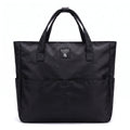 35L Large Gym Tote Bag for Women Soft Waterproof Polyester Yoga Handbag Multi Pocket Work Travel Beach Bag With Shoe Compartment