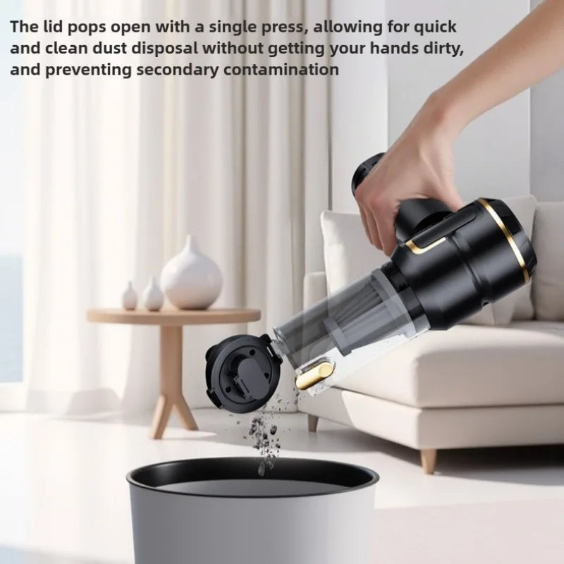 Strong Suction Cordless Mini Handheld Car Vacuum Cleaner Portable Wireless Auto Home Cleaning Vacuum