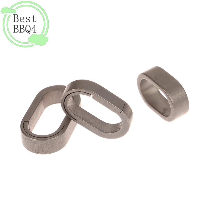 (BBQ4)Titanium Alloy Mini Key Ring Connection Buckle Universal Joint Auxiliary Ring Connection Bayonet Ring Personality