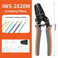 IWISS IWS-2820M Mini Micro Open Barrel Crimping PlierIWS-2412M JAM MolexTyco JST Terminals and Connectors Mini Hand Crimper Tool