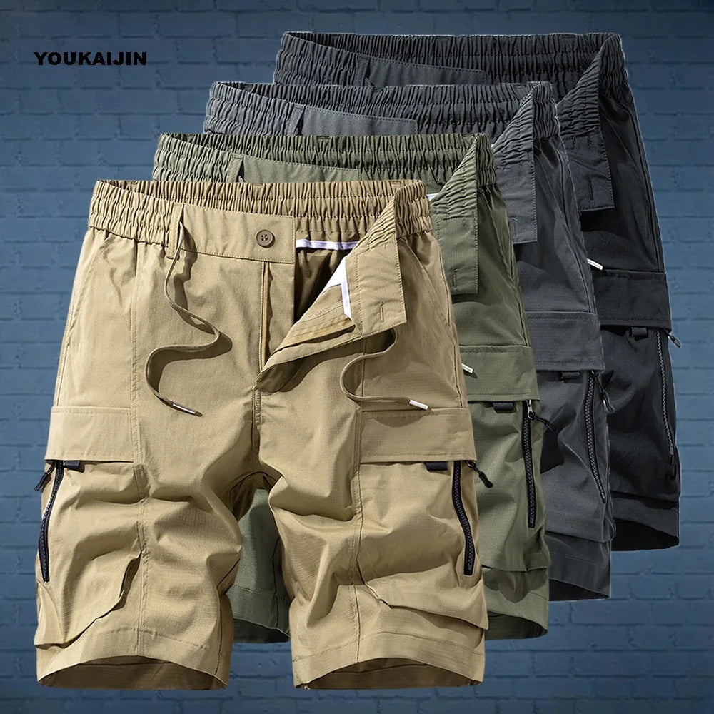 Men's Summer Cargo Shorts Quick Dry Lightweight Outdoor Hiking Tactical Shorts with Multi Large Pockets Casual Fishing Golf 2026