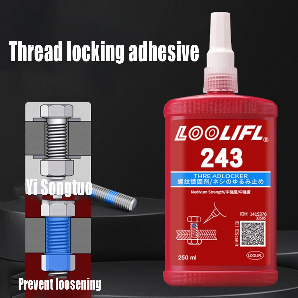 Loctite Threadlocker Anaerobic Adhesive Quick Cured Glue Screw Leaking Agent 243 222 242 262 263 271 272 277 290for Rapid Repair