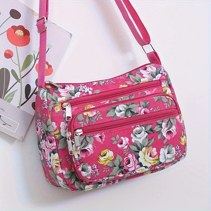 Large Capacity Shoulder Crossbody Bag for Middle-aged and Elderly Women, Casual Shopping Bag, Coin Purse, Business Cashier Bag