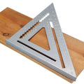12 inch Aluminum Alloy Angle Ruler Imperial Triangular Measuring Ruler Woodwork Speed Square Triangle Angle Protractor