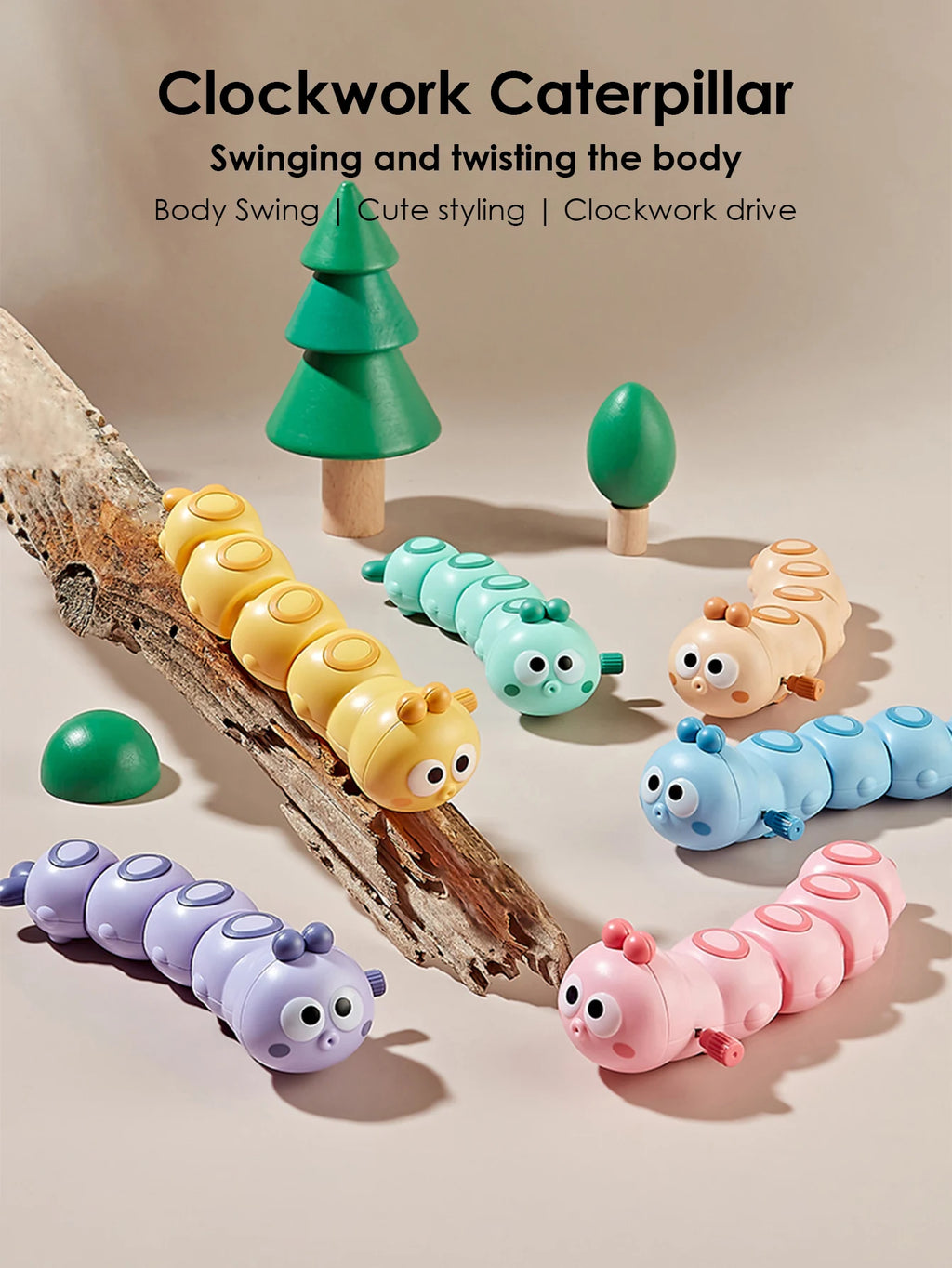 1pcs Cute and Fun Chained Caterpillar Toys for kids Crawling toy,Toy Children's gift,early education toys