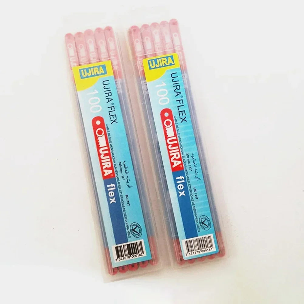 10Pcs/Set 14T/18T/24T Hacksaw Blade 300mm M35 steel Hand Saw Blades Bi-Metal For Meat Wood Cutting Disc Woodworking DIY Tools