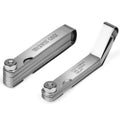 2pcs Feeler Gauge Set Stainless Steel 32 Straight 16 Offset Feeler Gauge Thickness Gauge For Valves Angled Thickness Measuring