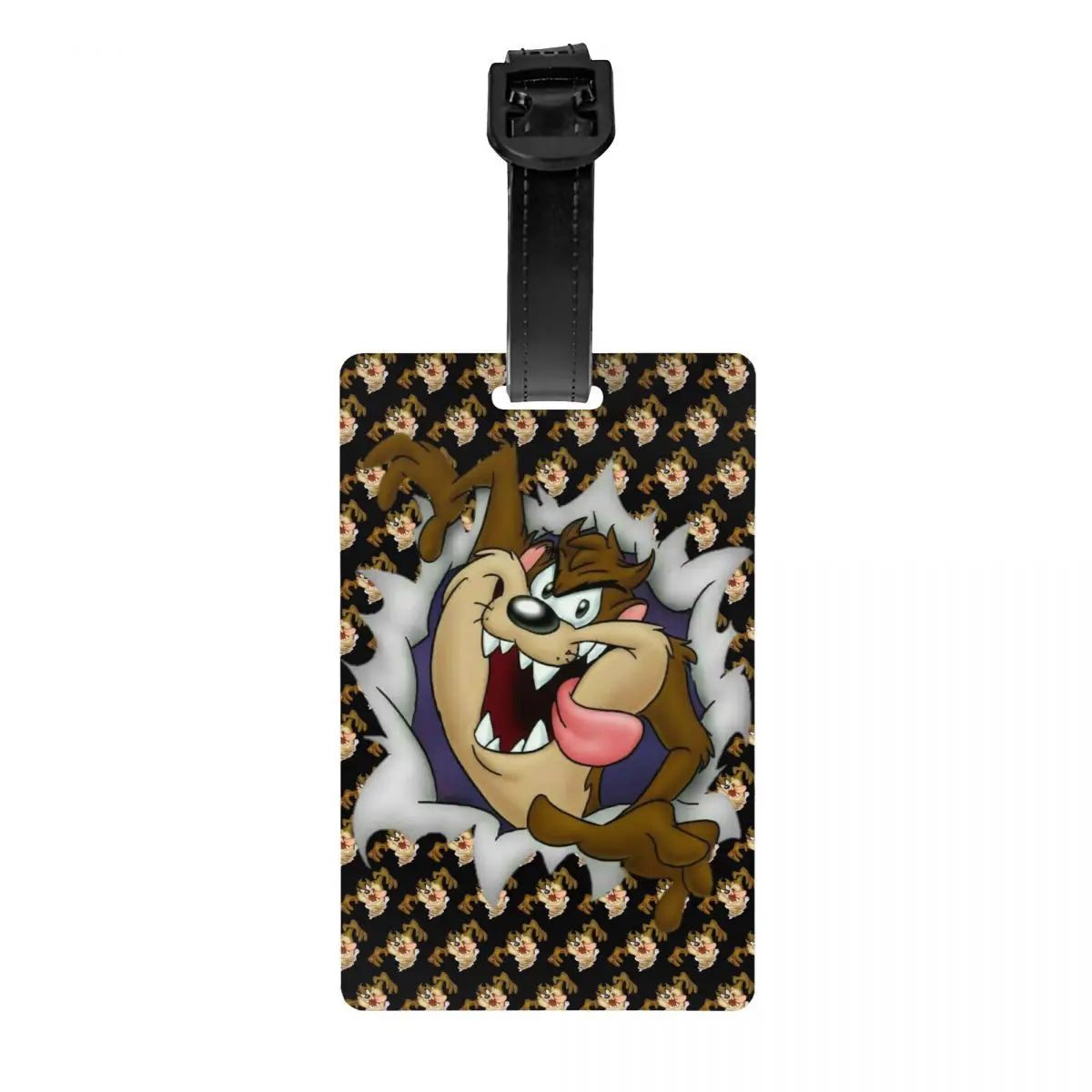 Custom Cartoon Anime Taz Tasmanians Devils Luggage Tag Travel Bag Suitcase Privacy Cover ID Label