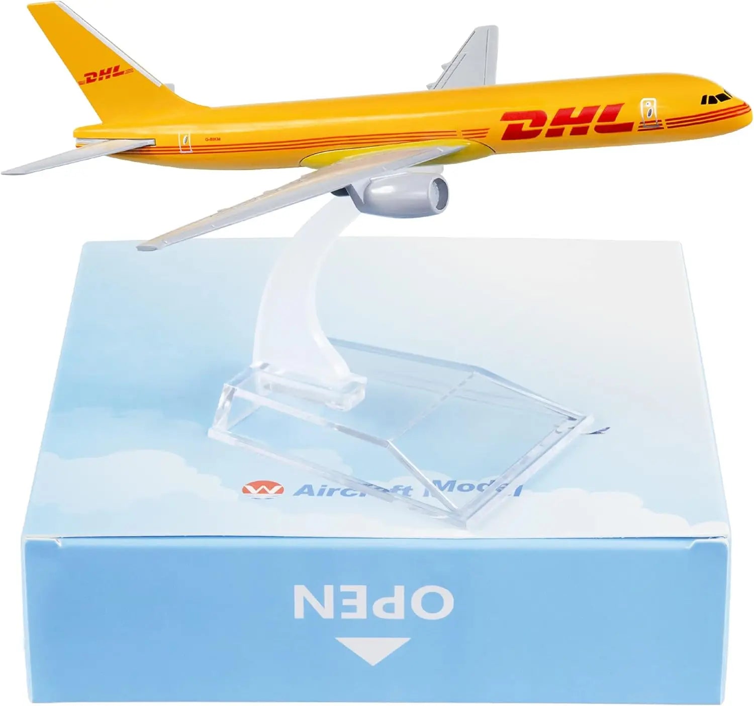 16CM DHL 757 - 1:400 Metal Scale Aircraft Diecast Planes Model Aircraft Birthday Gift Model Planes Kids Toys for Boys
