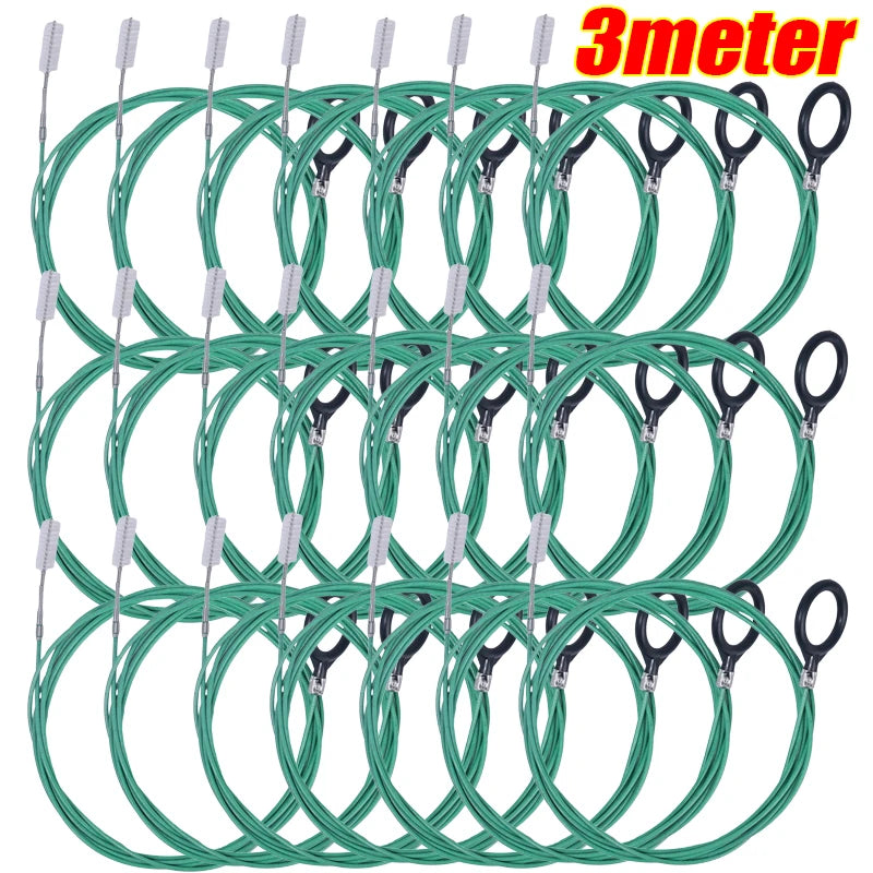 Skylight Drain Pipe Brush Car Drain Dredge Sunroof Cleaning Scrub Brush 3m Drain Hole Cleaning Brush Flexible Accessories Tool