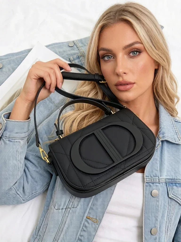 Fashionable Stylish Original Retro Diaper Bag for Women Elegant Leather Crossbody Handbag Large Capacity Unique ClassicMessenger