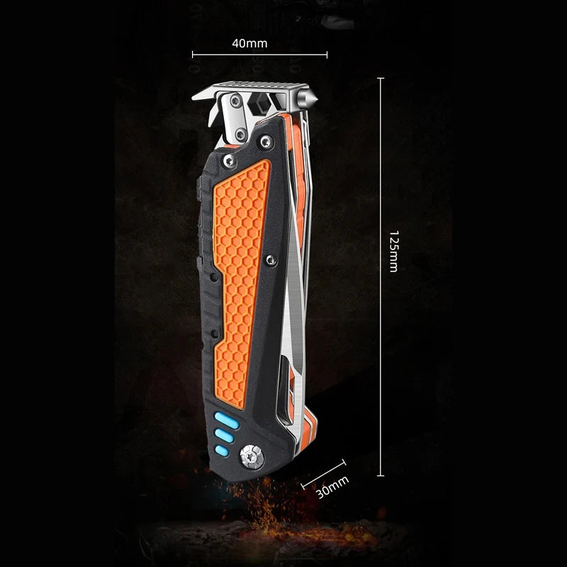 New Multifunctional Folding Tool Knife Outdoor Hiking Camping EDC Tool Folding Knife Portable Multi-purpose Emergency Box Cutter