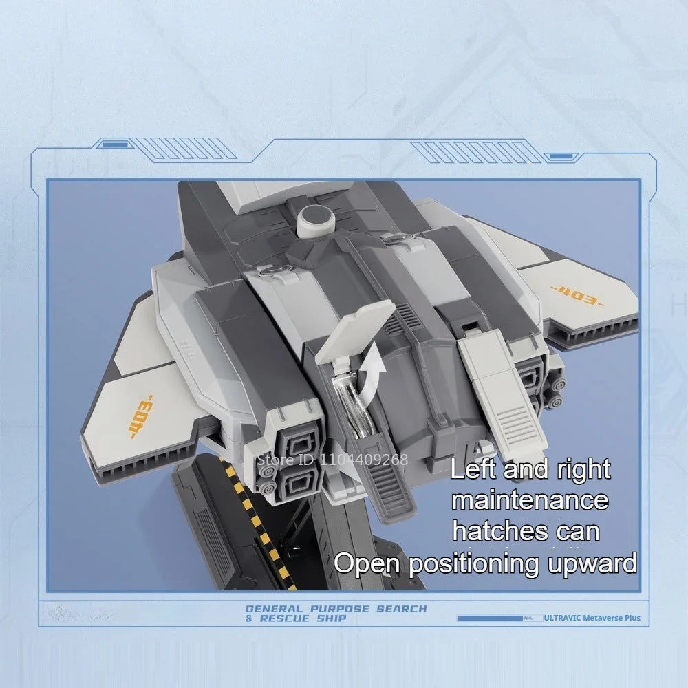 Scale 1:250 1:100 Chixiao Universal Rescue Spacecraft Model Car Toy Alloy Body Static Aircraft Models Adults Bedroom Display