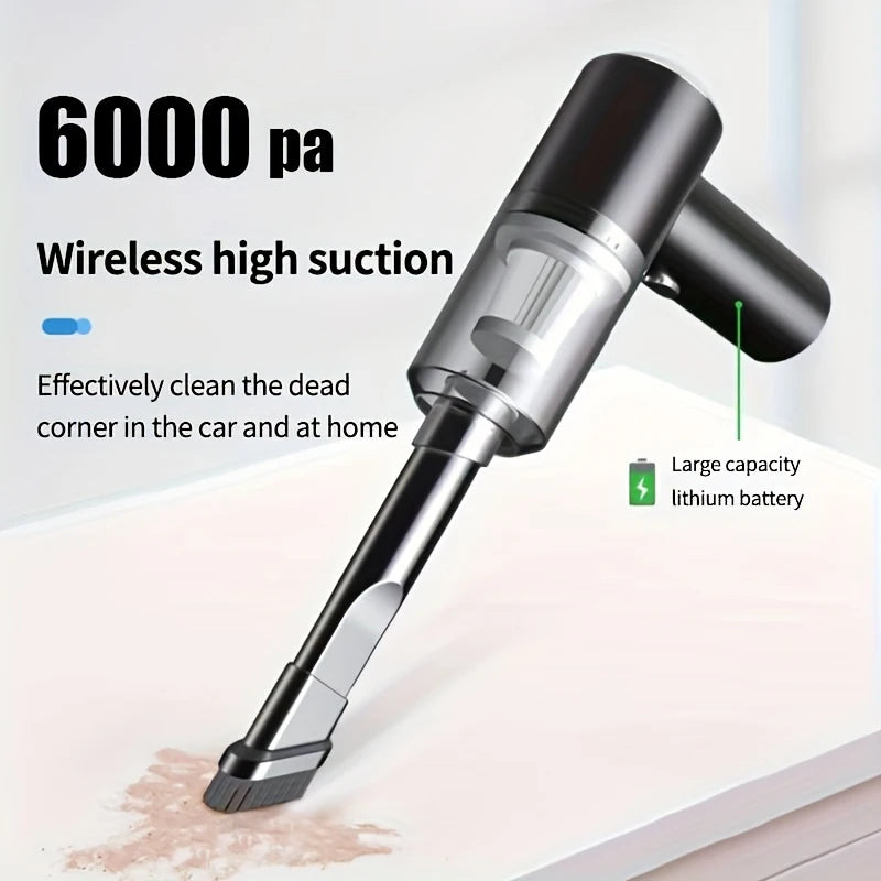 690000Pa Wireless Car Vacuum Portable Quick Charge Wet Dry Dual-Use Cleaner Handheld Vacuum Cleaner for Home Office Car