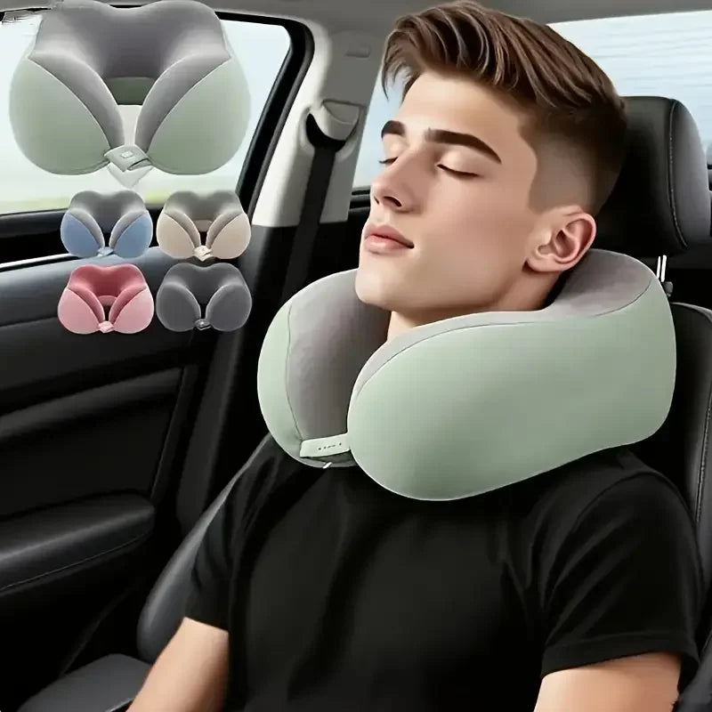 U-Shaped Neck Pillow for Adults,Ergonomic Travel & Office Nap Support, Medium Soft Comfort for Neck Protection, Neck Pillow