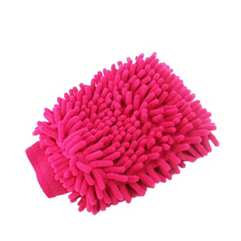 1pc Ultrafine Fiber Chenille Microfiber Car Wash Glove Mitt Soft Mesh backing no scratch for Car Wash and Cleaning