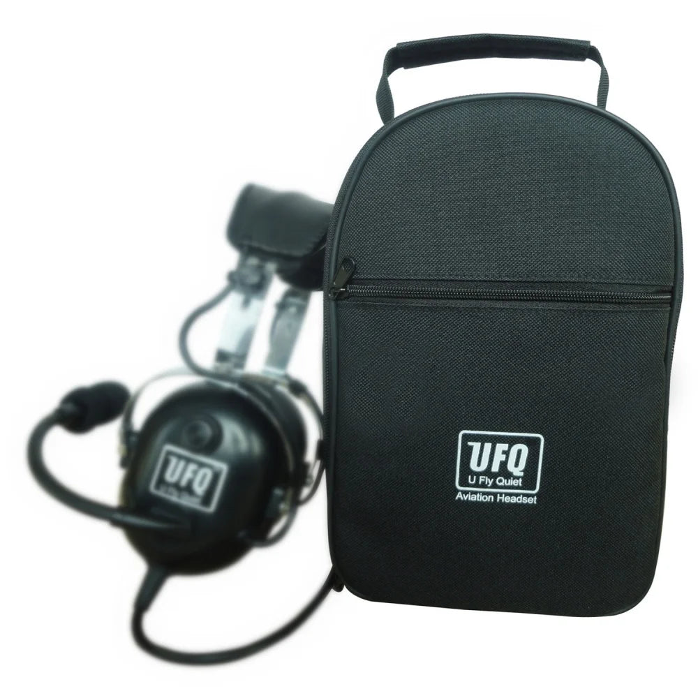 UFQ  Gray P28 Aviation Headset  Free with Bluetooth Adapter and bag  Great PNR pilot Headset with Bose Grade Hi-Fi Speakers