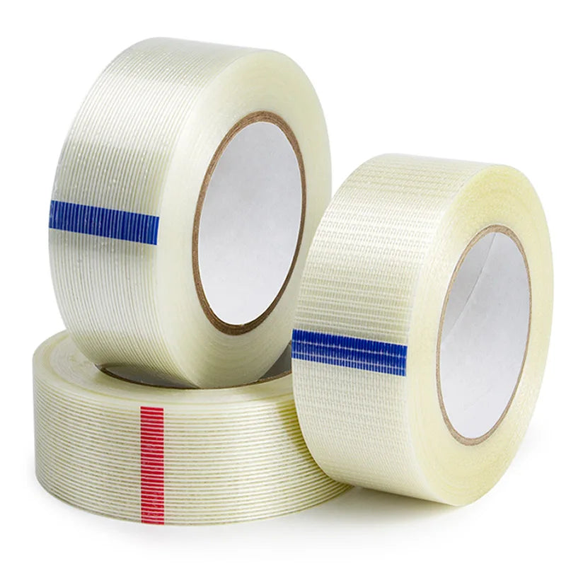 1 piece mesh/stripe fiber tape 10mm-60mm wide 50m long lithium battery mold home appliances bundling and fixing