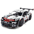 1131PCS Racing Car Model Building Blocks Toys White Sport Car Small Particle Assembly Bricks Sets Collection Creative Gifts