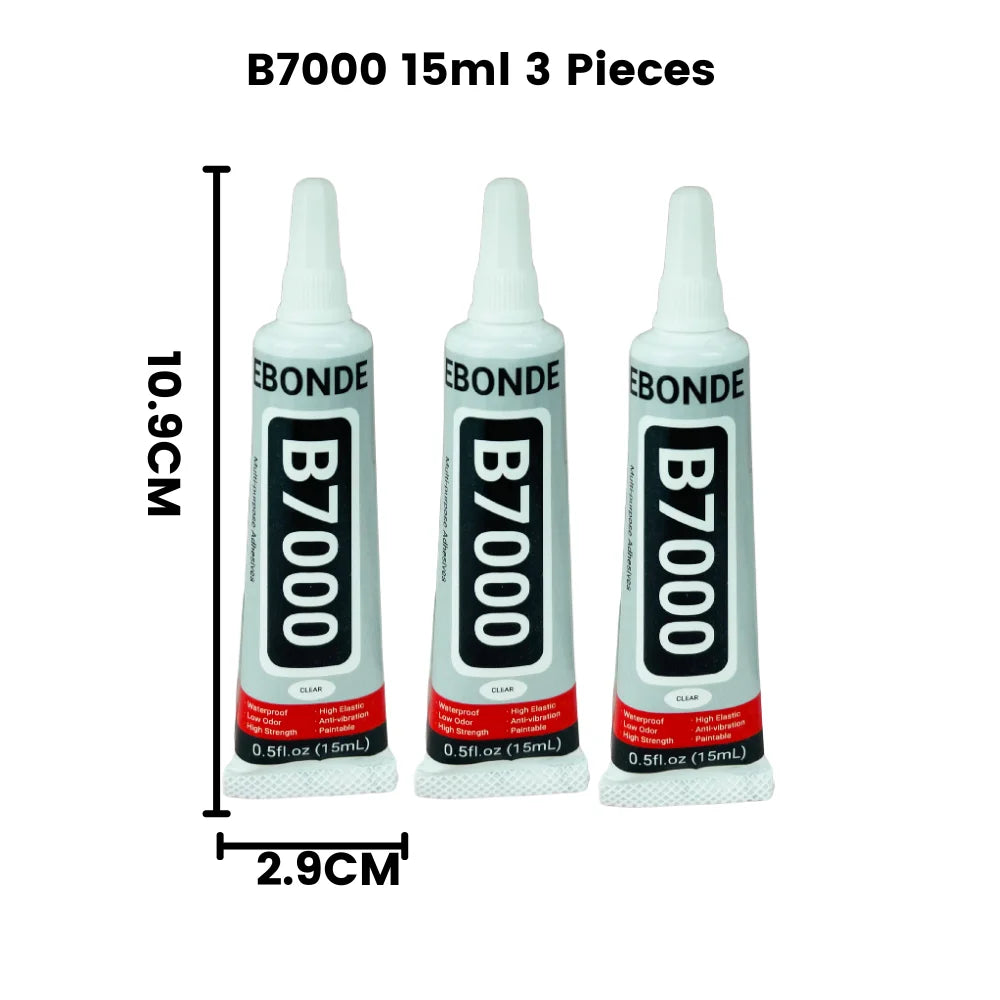 15/50/110mL B7000 Glue T7000 Adhesive Epoxy Resin Repair Cell Phone Touch Screen Liquid Glue Jewelry Craft Adhesive Glue