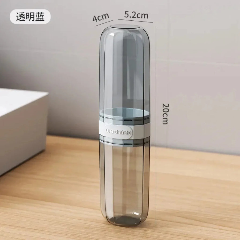 Toothbrush Containers Transparent Portable Toothbrush Toothpaste Case Family Travel Outdoor Business Trip Acessories Storage Box