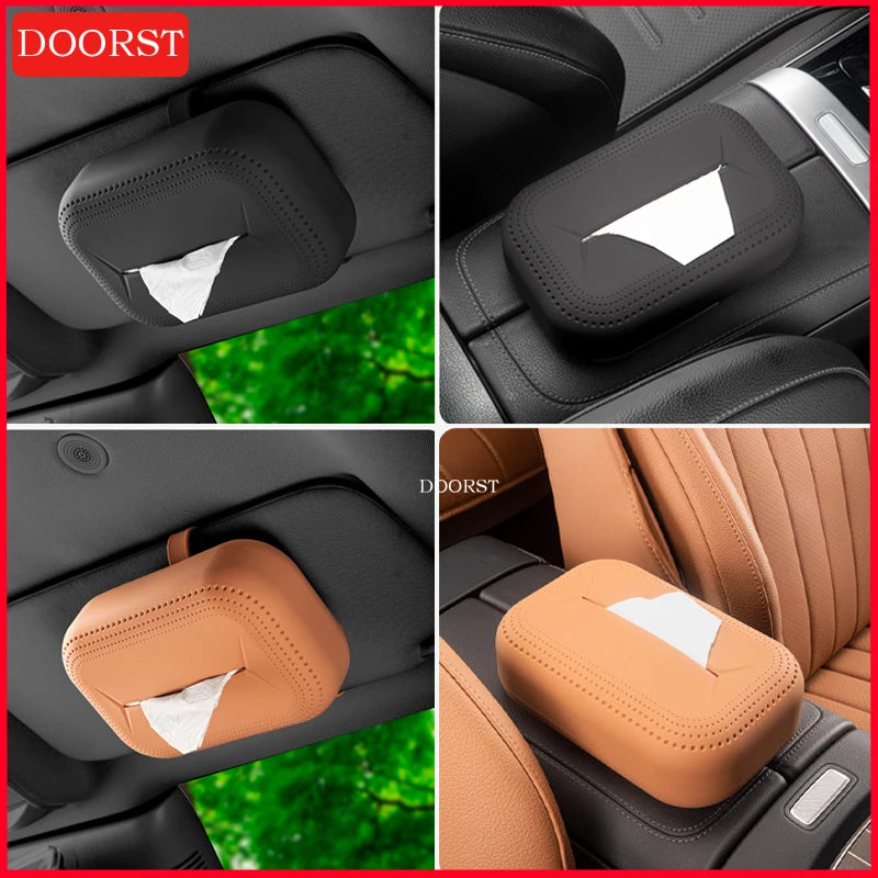 For Mercedes Benz A C E GLC S Class W177 W206 W214 X254 W223 Silicone Anti Slip Tissue Box Interior Modification Accessories