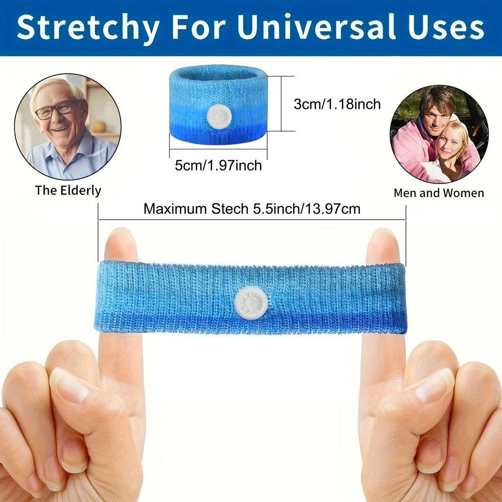 4PCS Anti-Nausea Acupressure Bands for Car, Boat, Flight | Drug-Free , No-Pill Wristbands Perfect Gift for Travel Essentials