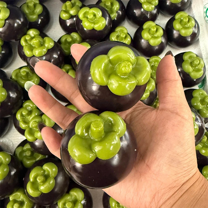 Creative Mangosteen Squishy Fidget Toy  Rebound Squeeze Toy ASMR Sensory Anti Stress Toys for Adults