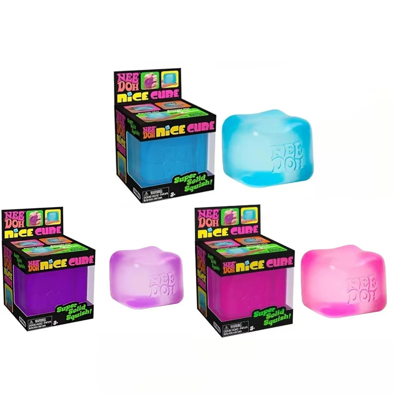 Trending Nee Doh Jellyfish & Cube Squish Toy - Soft Jelly Squeeze Stress Relief Fidget, Sensory NeeDoh for Kids & Adults 2026@！