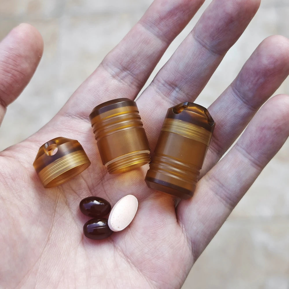 EDC Titanium Ultem Imported PEI Portable Sealed Waterproof Container Capsule Bottle Can Medicine Box Storage Tank EDC Tools