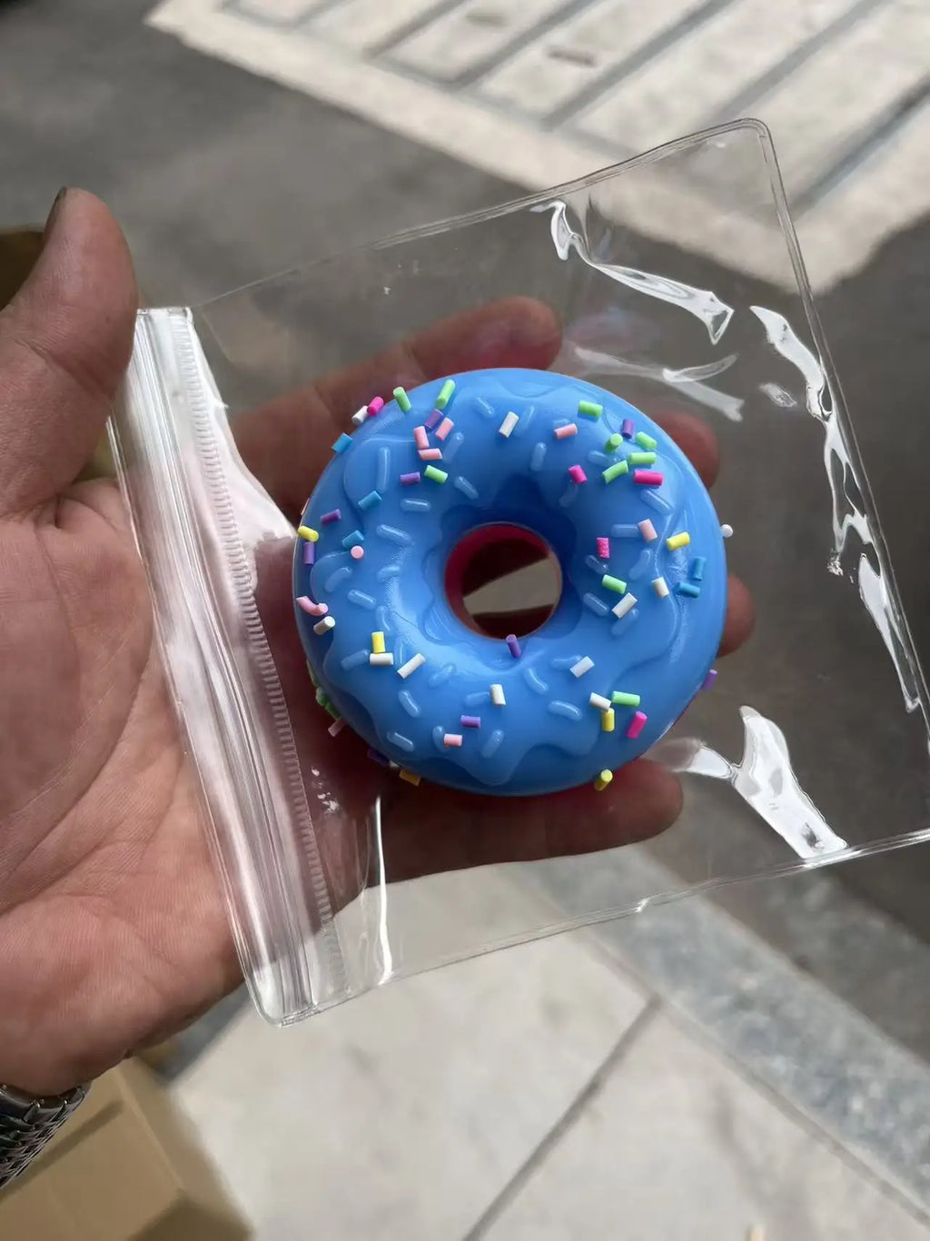 hot NeeDoh Dippin Dazzler Egg Donut prank stress relief toy soft glue vinyl squeeze toy Slow Rebound Pinch Ornament Relaxation