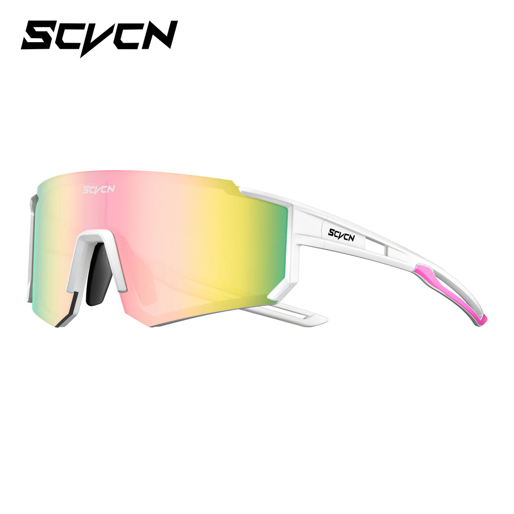 SCVCN UV400 Mountaineering Cycling Protective Glasses Running Sunglasses Stylish Hiking Driving Glasses MTB Sports Sunglasses