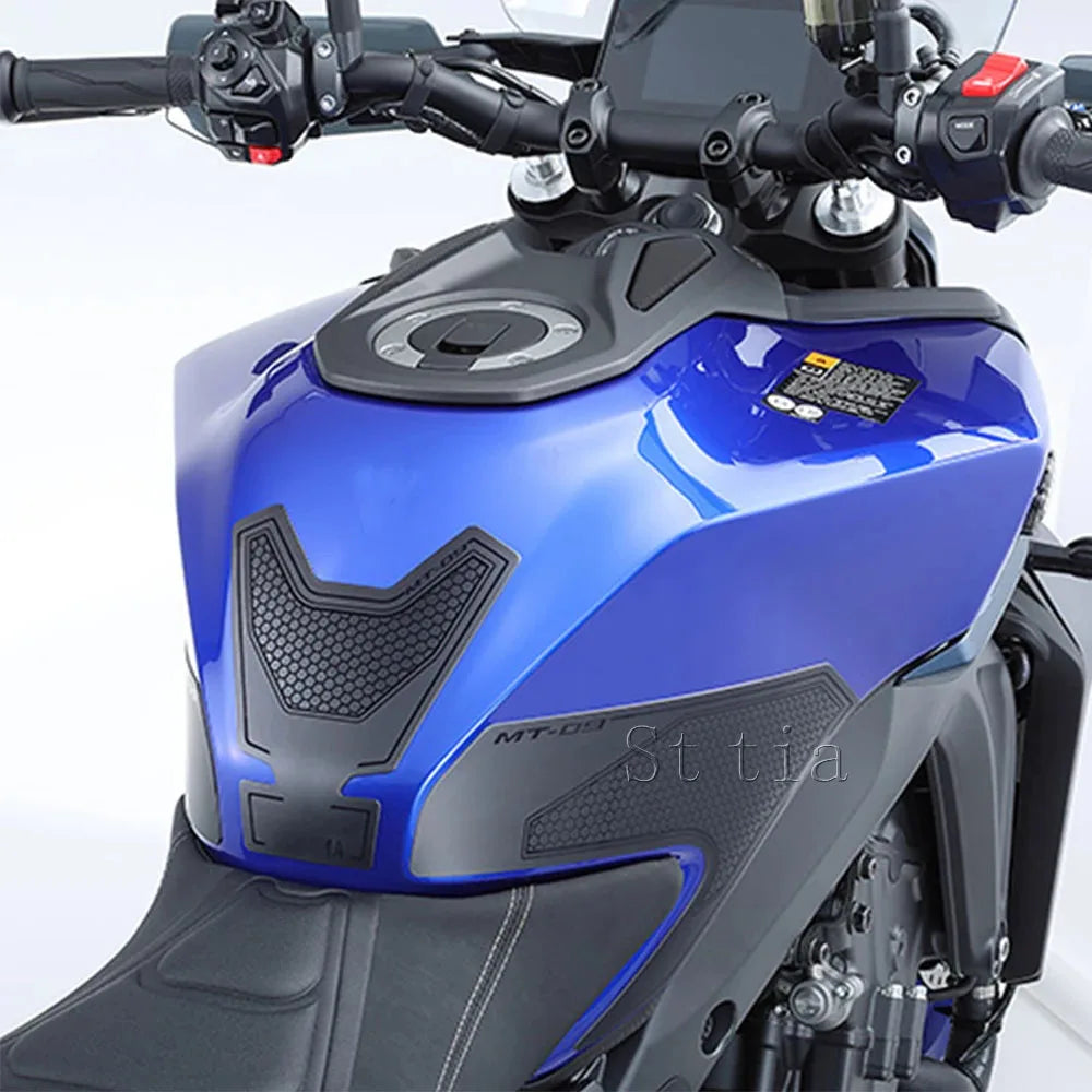 Rubber Sticker For YAMAHA MT-09 MT09 SP 2024 2025 Motorcycle Side Tank Pad Anti Scratch Stickers
