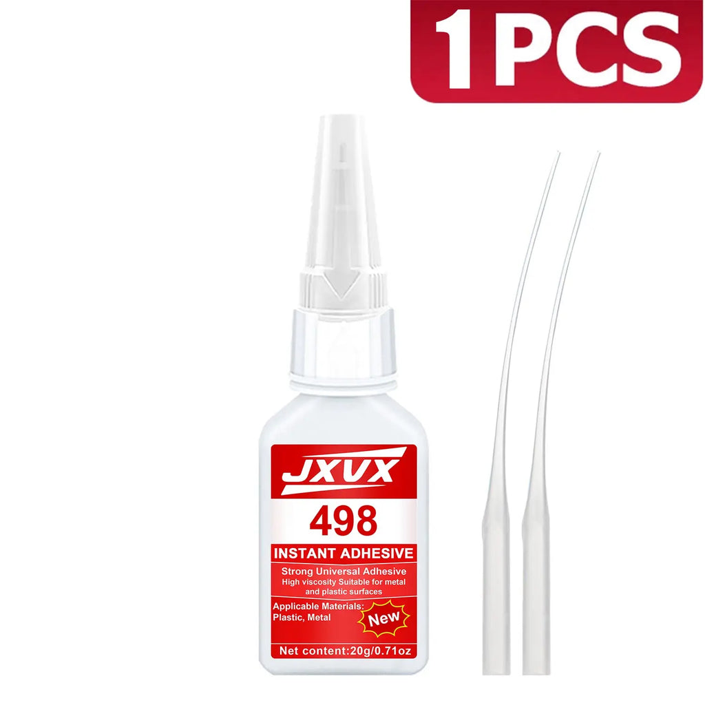 498/480 Clear/Black Wood Super Glue For Woodworking Furniture Repair Safe Carpenter Glue Instant Quick-drying Cyanoacrylate Adhesive For for Chairs Tables Doors and Wooden Floors.