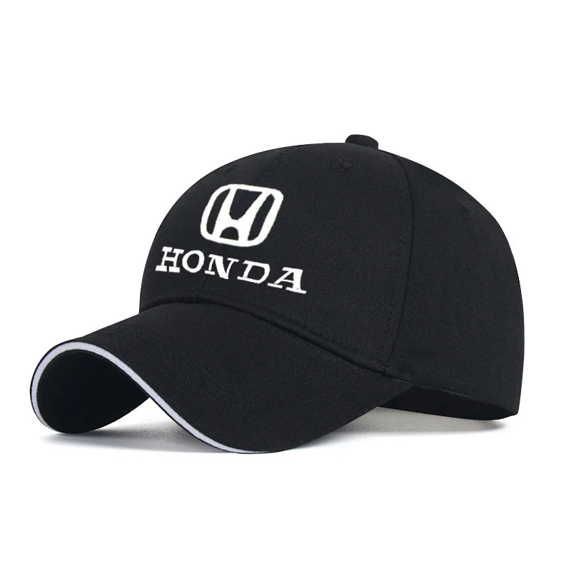 Car Logo Adjustable Baseball Hat Outdoor Duck Tongue Cap For Honda Accord Civic FIT Insight CRV Jazz HRV CRZ CRX City Vezel